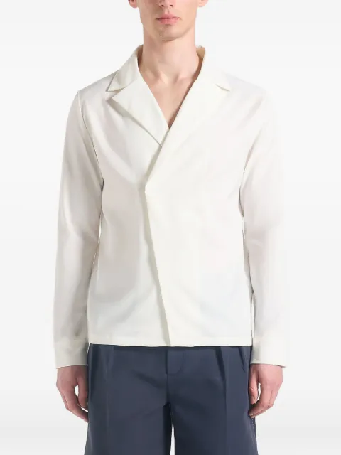 Manière De Voir Alban in white double-breasted shirt White MAN3427