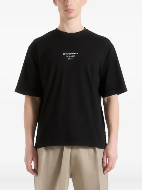 Manière De Voir sunflowers Van Gogh cotton T-shirt Black MAN3363