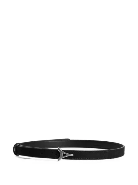 Manière De Voir Leonie Eiffel slim leather belt Black ACC1327