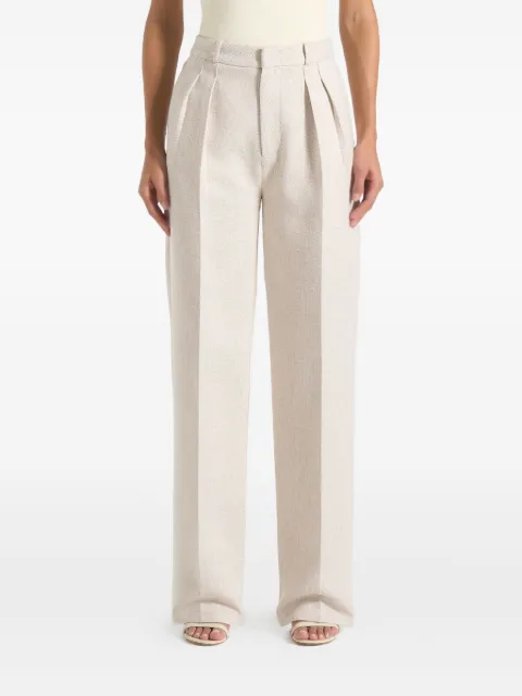 Manière De Voir Julie tailored twin pleat trousers Neutrals WMN4153