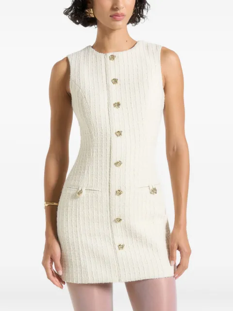 Manière De Voir Nadine tweed mini dress Neutrals WMN4187