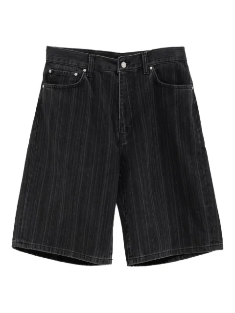Carhartt WIP pinstripe denim shorts Black I035561