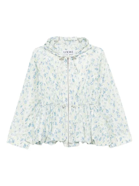 LOEWE taffeta hooded jacket White S359Y02XEJ