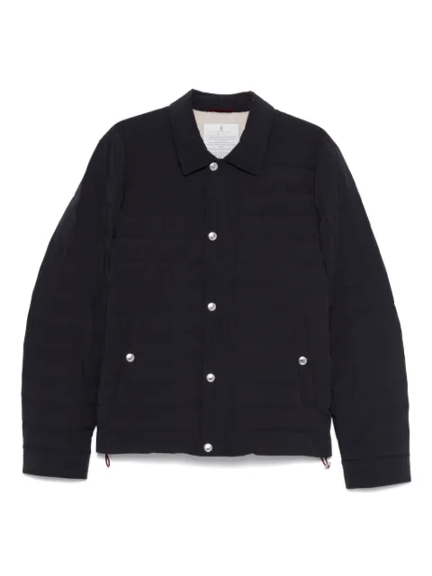 Brunello Cucinelli quilted snap-fit fastening jacket Blue MM4911846CVL16