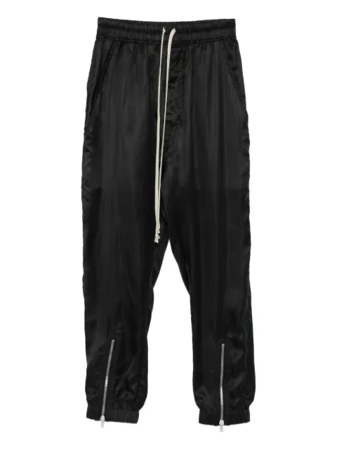 Rick Owens drawstring zip-cuff trousers Black RP02E4320K
