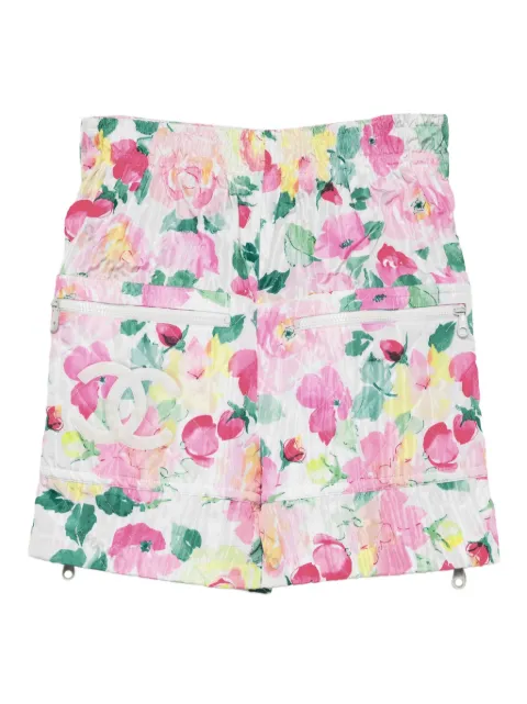 CHANEL Pre-Owned 1990-2000s printed shorts White 032734254W215PO4254W022159B053308
