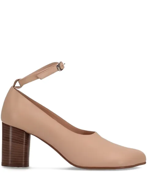 Niccolò Pasqualetti block-heel ankle-strap pumps Neutrals NP07F001LEA