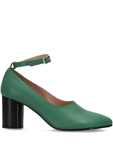 Niccolò Pasqualetti block-heel ankle-strap pumps Green NP07F001LEA