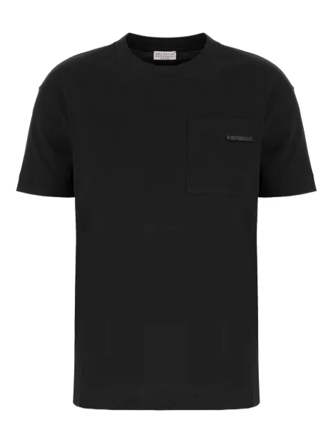 Brunello Cucinelli pocket embellished T-shirt Black M0T81EC710C101