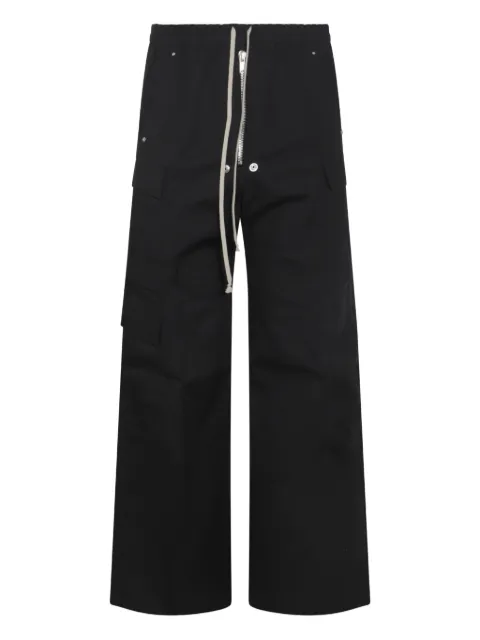 Rick Owens Belas cargo-pocket drawstring trousers Black RU02E1339TE