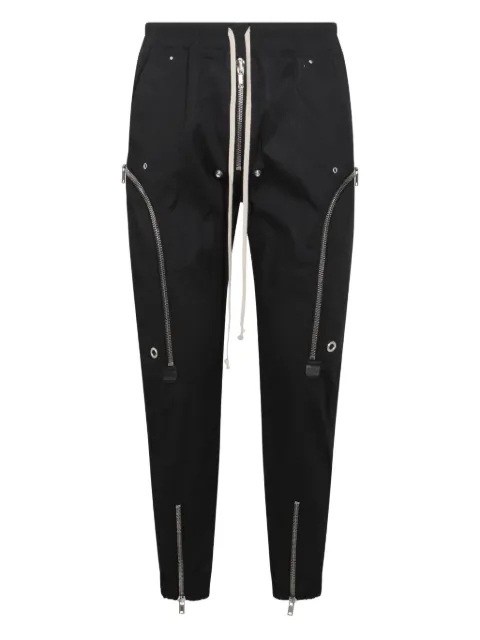 Rick Owens Bauhaus zip-detail trousers Black RU02E1377TE