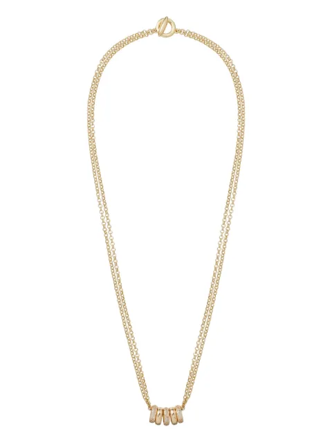 Roxanne Assoulin pave slider necklace Gold RXF25N122A