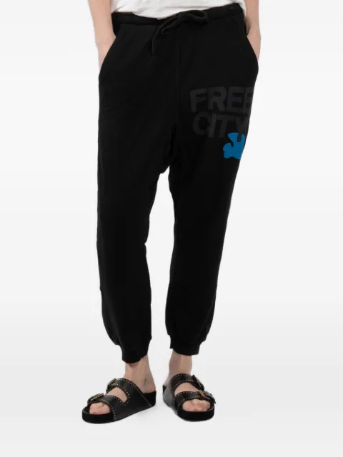 FreeCity Superfluff Pocket Lux track pants Black FCBSWP083