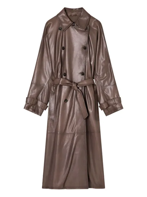 Emporio Armani double-breasted belted trench coat Brown EW002646AF17188