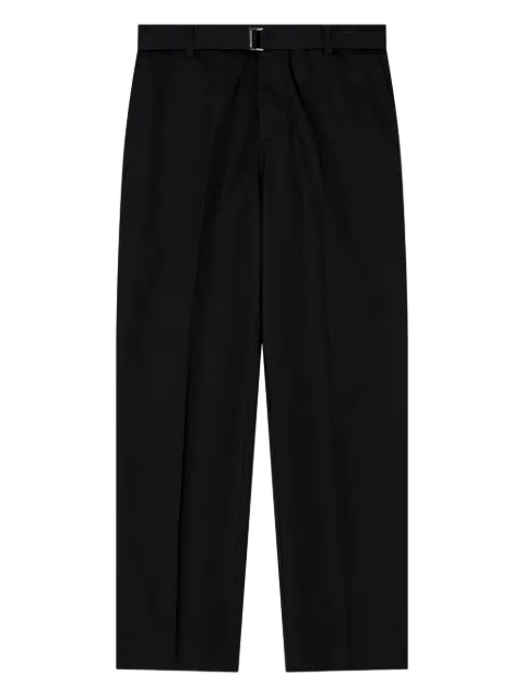 Emporio Armani belted flat-front trousers Black EM003801AF13807
