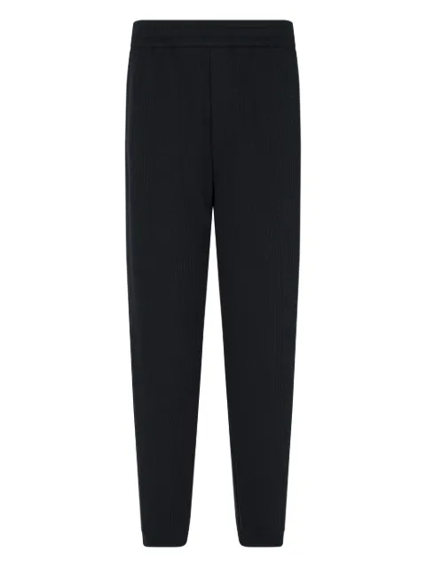 Emporio Armani textured drawstring trousers Blue EM003443AF13700
