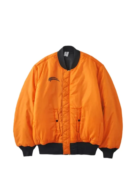PROTOTYPES logo reversible bomber jacket Orange PT08OW04USBK