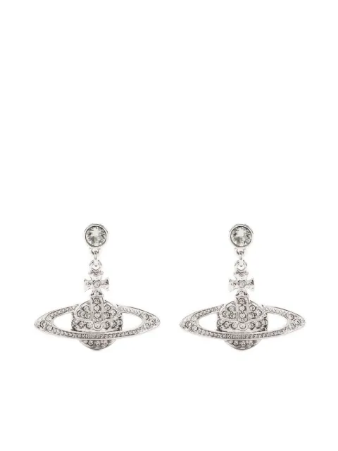 Vivienne Westwood mini Bas Relief drop earrings Silver 6202002502S108S108