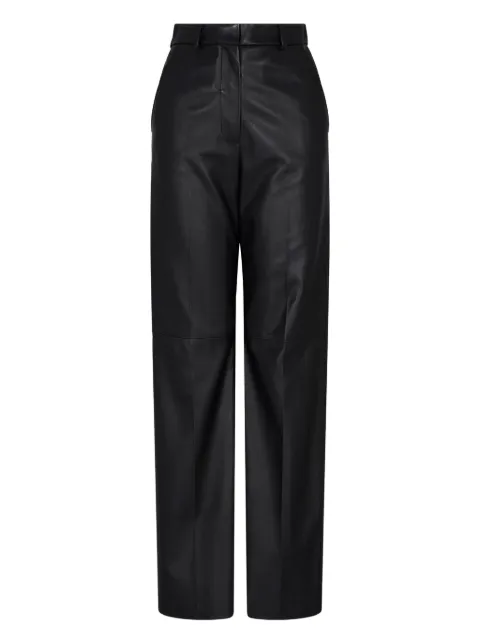 Emporio Armani faux-leather pants Black EW002156AF17176
