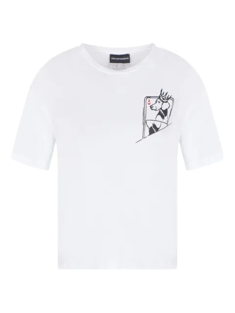 Emporio Armani graphic-print T-shirt White EW002841AF12597