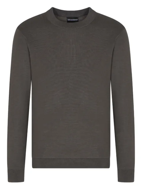 Emporio Armani crew-neck wool sweater Black EM001957AF14114