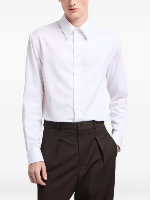Emporio Armani long-sleeves cotton shirt White EM000194TE16904