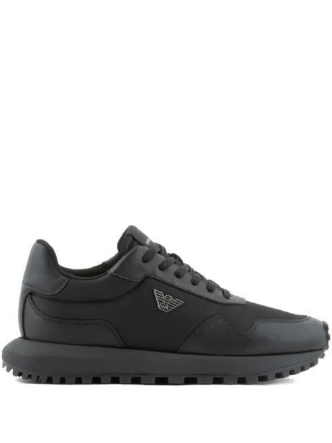 Emporio Armani logo-plaque sneakers Black EM003738AF19532
