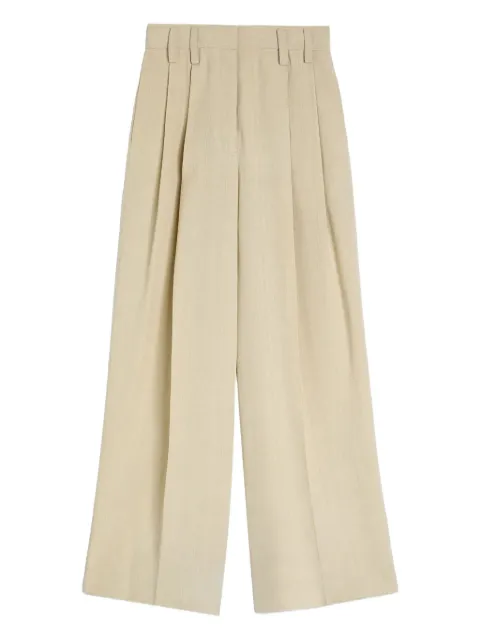 Jil Sander pleated trousers Neutrals J01KA0190J65005