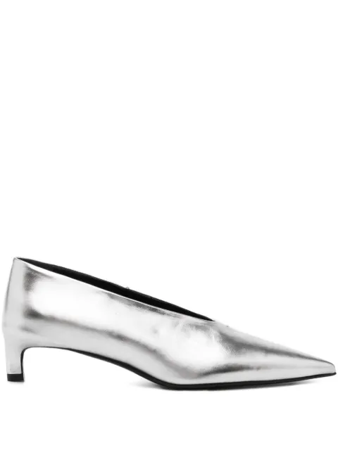 Jil Sander 40mm leather pumps Grey J15WL0056P4836