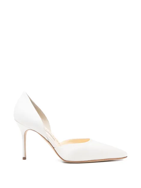 Manolo Blahnik Taylerbinu pointed heeled pumps White 4252141