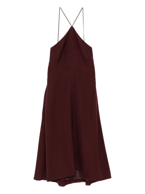 Jil Sander halter-neck dress Red J01CT0258J65005