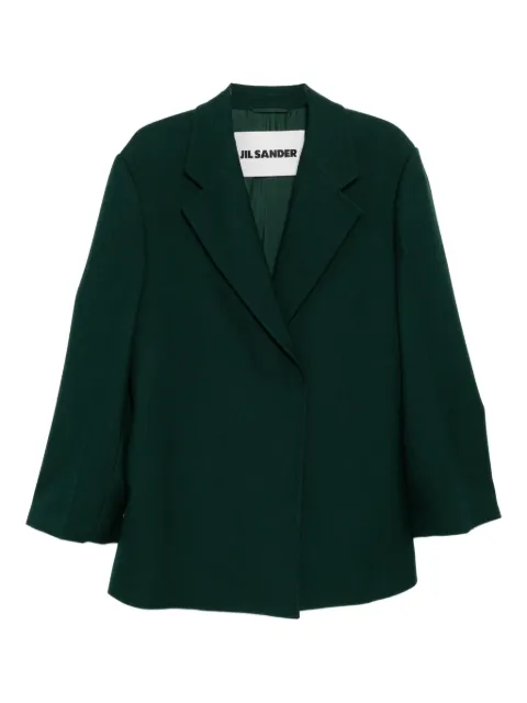 Jil Sander double wool tailord coat Green J02AA0193J40225