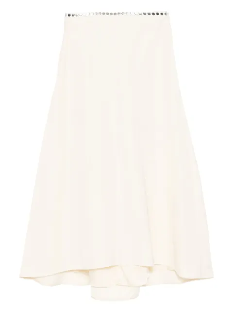 Jil Sander buttoned-waist skirt Neutrals J01MA0166J65005