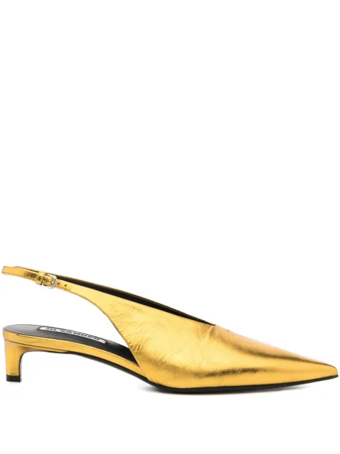 Jil Sander 35mm leather pumps Gold J15WP0128P4836