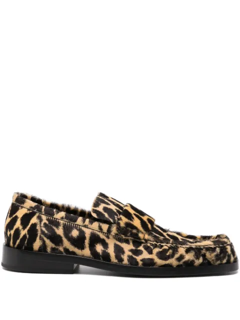 Jil Sander leopard-print loafers Neutrals J33WR0018P7393