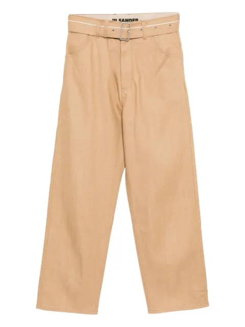Jil Sander belted trousers Neutrals J40KA0279J45268