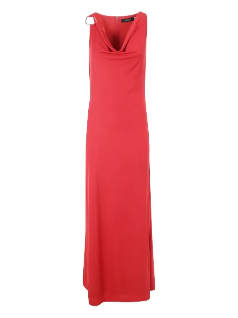 Lauren Ralph Lauren ring-detail cowl-neck dress Red 253971057