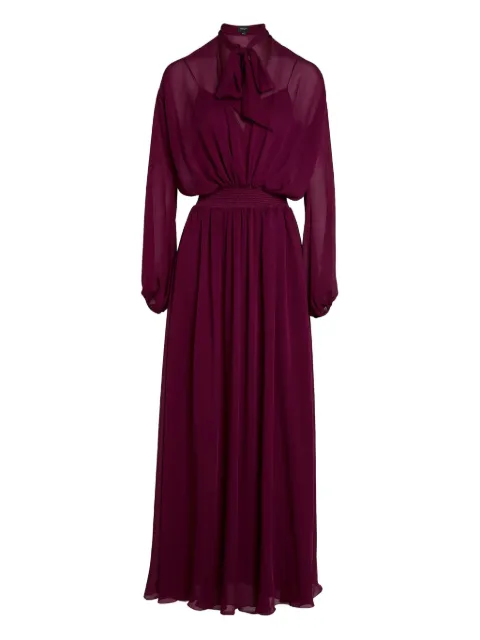 Giambattista Valli tie-neck silk maxi dress Purple 25FWPVCL510359SAB