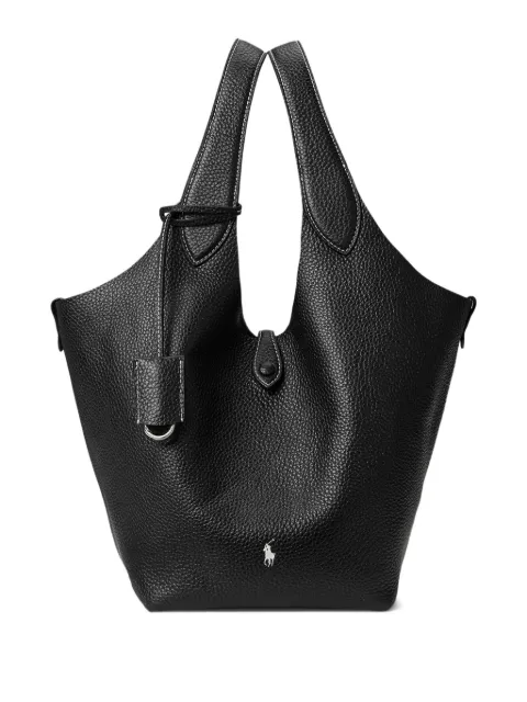 Polo Ralph Lauren Polo Play leather tote bag Black 428938031019