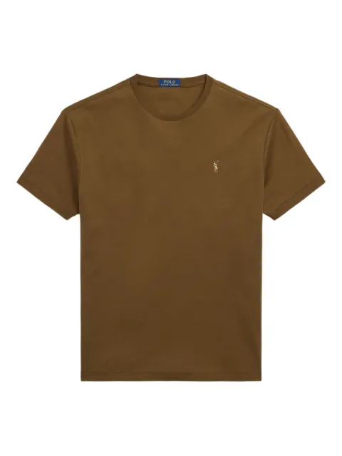 Polo Ralph Lauren embroidered crew-neck T-shirt Brown 710740727097