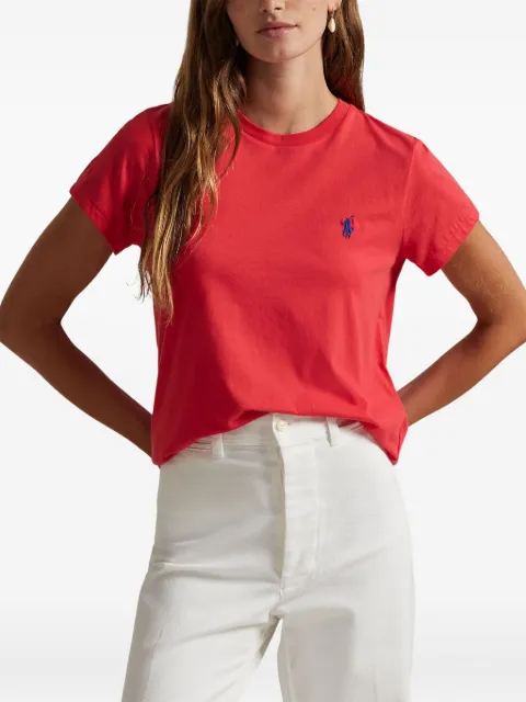 Polo Ralph Lauren embroidered cotton T-shirt Red 211898698035