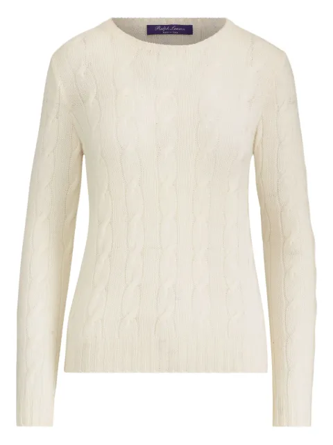 Ralph Lauren Collection cable-knit sweater White 290963054004