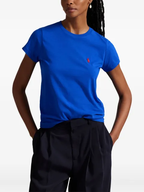 Polo Ralph Lauren embroidered cotton T-shirt Blue 211898698036