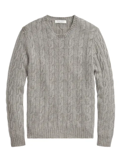 Ralph Lauren Purple Label cable-knit crew-neck sweater Grey 790965739015