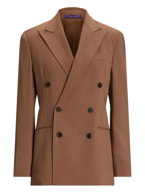 Ralph Lauren Collection double-breasted button blazer Brown 290P00383001