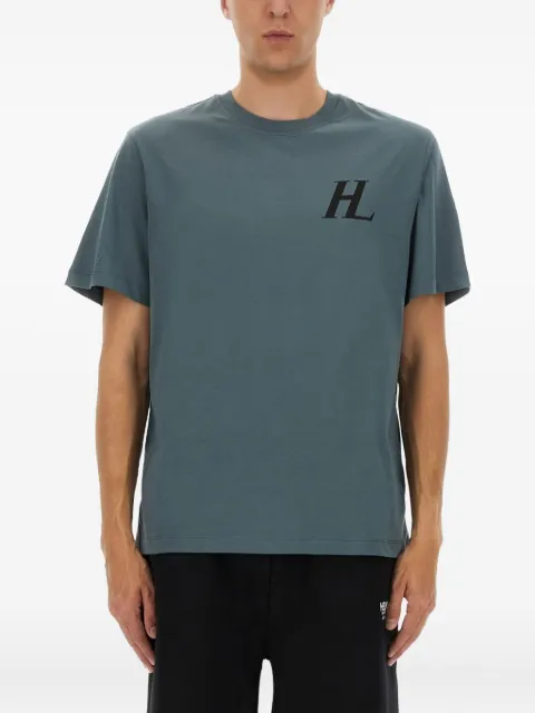 Helmut Lang logo-print cotton T-shirt Blue P04HM507GJR