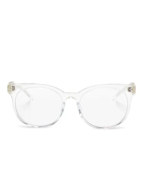 Megane and Me square-frame glasses Neutrals OLIVE
