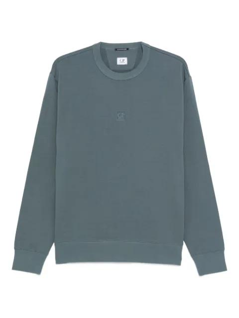 C.P. Company logo-detail crew-neck sweatshirt Blue 19CLSS022A006452W