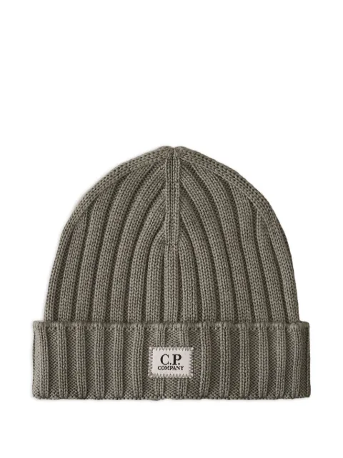 C.P. Company ribbed-wool beanie hat Grey 19CMAC738A005509A937