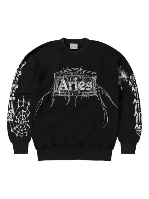 Aries spider-web sweatshirt Black AR2003604
